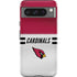 NFL Arizona Cardinals White Striped Google Pixel 8 Pro Impact Case